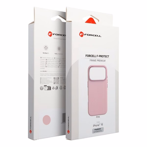 Ümbris jaoks iPhone 16 Forcell F-Protect Raam Premium ühilduv koos Magsafe roosa