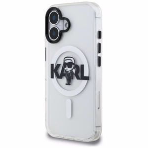Karl Lagerfeld IML Karl Sketch Logo MagSafe Case for iPhone 16 - Clear