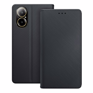 3mk Wallet Ümbris jaoks Realme C67 - must