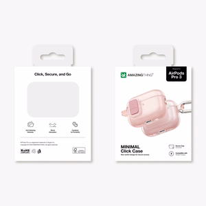 AmazingThing Minimal ümbris AirPods Pro 3 jaoks - roosa