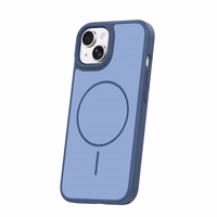 Frame Thin Mag ümbris for iPhone 13 6,1" tumesinine