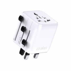 SBS TEADAPTUNI universal travel adapter - valge