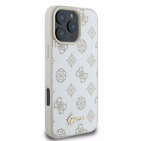 Guess Peony Script Logo MagSafe iPhone 16 Pro Ümbris - valge