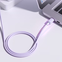 Joyroom Multi-Color Series A14 USB-C / USB-C 100W Kaabel 1.2m - Purple