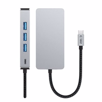 Tech-Protect HB05 HUB 9in1 USB-C + USB2.0 + USB3.0 + HDMI 4K 60HZ + SD / TF + PD100W + RJ45 adapter - hall