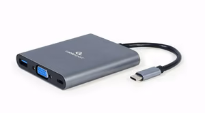 Адаптер ввода-вывода Gembird A-CM-COMBO6-01 USB-C–HDMI / USB 3.0, 6 в 1