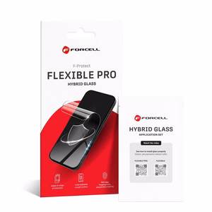 Hybrid glass to iPhone 15 PRO MAX Forcell Flexible 5D must