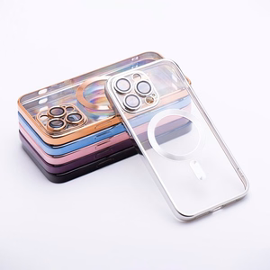 ELECTRO MAG COVER case compatible with MagSafe jaoks IPHONE 17 Pro Max hõbedane