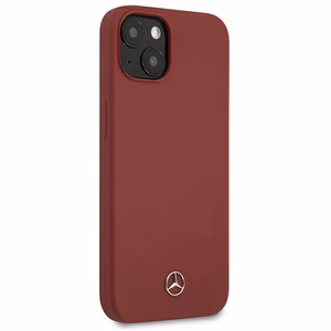 Mercedes Silicone Line ümbris iPhone 13 mini jaoks - punane