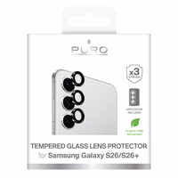 Puro karastatud klaas for the rear camera for Samsung Galaxy S26/S26 Plus - with a must frame