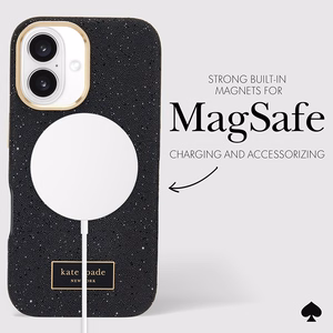 Kate Spade New York Crystal Pave MagSafe - Case for iPhone 16 (Nightfall)