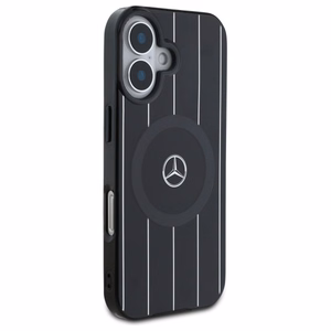 Mercedes MB Double Layer Crossed Lines MagSafe ümbris jaoks iPhone 16 - must