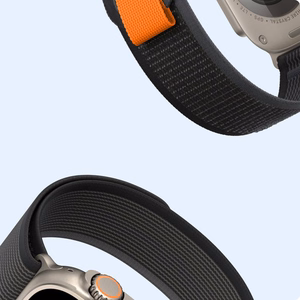 DUX DUCIS strap YJ nylon jaoks Apple Watch 42 / 44 / 45 / 49 mm must hall