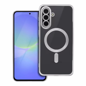 ELECTRO MAG COVER case compatible with MagSafe jaoks SAMSUNG A36 hõbedane