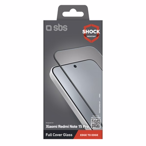 SBS Full Cover karastatud klaas Xiaomi Redmi Note 15 Pro jaoks