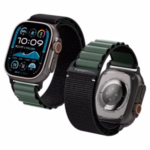 SPIGEN WBF1 rihm APPLE WATCH 6 / 7 / 8 / 9 / 10 / SE / ULTRA 1 / 2 (44 / 45 / 46 / 49 MM) must/roheline