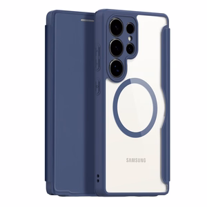 Dux Ducis Skin X Pro ümbris jaoks Samsung Galaxy S25 Ultra with MagSafe and wallet - sinine