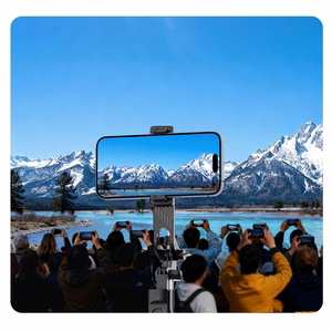 Selfipulk Orico SPM190 1/4 tolli statiiv telefoni kaamerale 360 kraadi pööramisega Bluetooth 5.2 - must