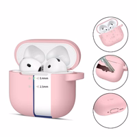 Tech-Protect Silicone Hook Ümbris jaoks AirPods 4 - roosa