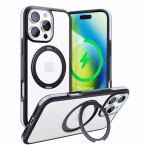 Torras Ostand R Fusion ümbris iPhone 16 Pro Max'ile (must)