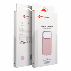 Ümbris jaoks iPhone 16 PRO Forcell F-Protect Raam Premium ühilduv koos Magsafe roosa