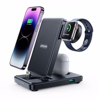 Juhtmevaba laadija Joyroom "JR-WQS02 4in1" must (iPhone / Apple Watch / Airpods)