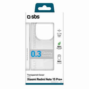 SBS Skinny Cover Xiaomi Redmi Note 15 Pro+ - läbipaistev
