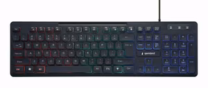 Klaviatuur MULTIMEDIA USB ENG/Must KB-UML-02 GEMBIRD