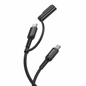 Cable 2in1 USB C to USB C / Mag3 Hoco 240W 1,8 m U142 black