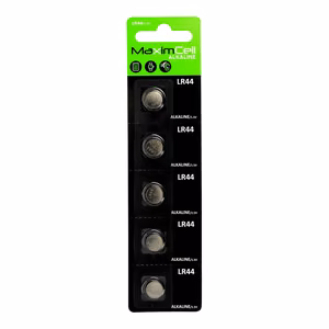 MaximCell Alkaline batteries LR44 - 5pcs