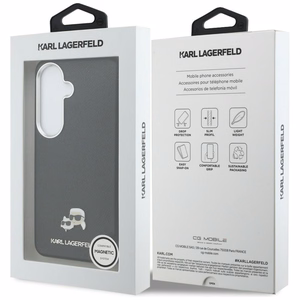 Karl Lagerfeld ümbris Saffiano KC Metal Logo MagSafe Samsung Galaxy S26 must