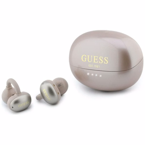 Juhtmevabad kõrvaklapid OWS Guess Metalic Finish Electropated Parts Classic Logo, roosad
