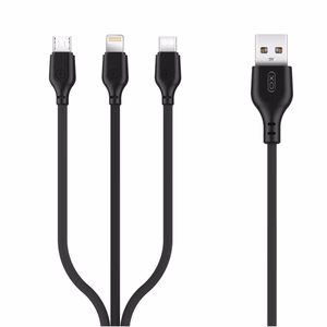 XO кабель NB103 USB - USB-C 2,0 м 2,1A черный