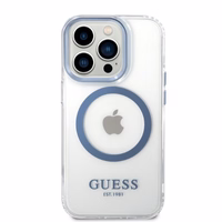 Guess GUHMP14XHTRMB iPhone 14 Pro Max 6.7" sinine/sinine hard ümbris Metal Outline Magsafe