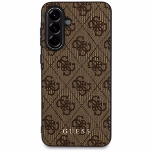 Guess 4G Metal Kuldne Logo Ümbris jaoks Samsung Galaxy A36 - Brown
