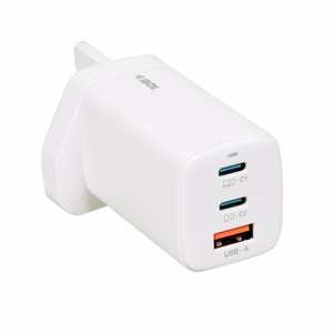 iBOX C-65 valge, GaN 65W universal charger UK plug