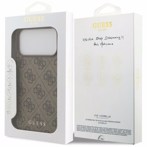 Guess 4G Classic ümbris mudelile iPhone 17 Pro Max / 18 Pro Max – pruun