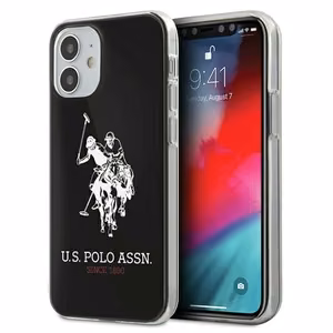 US Polo USHCP12STPUHRBK iPhone 12 mini 5,4" tšarny/must läikiv suur logo