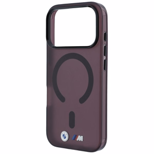 BMW M IML Frosted Metal Logo & Trims MagSafe ümbris mudelile iPhone 17 Pro / 18 Pro – bordoopunane