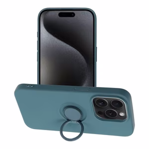SILICONE RING ümbris jaoks IPHONE 15 Pro roheline
