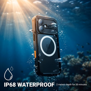 Crong Seal Cover IP68 veekindel ümbris seadmele iPhone 17, must