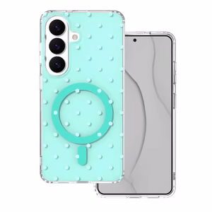 Bubble Dots Mag чехол для Samsung S26, зеленый