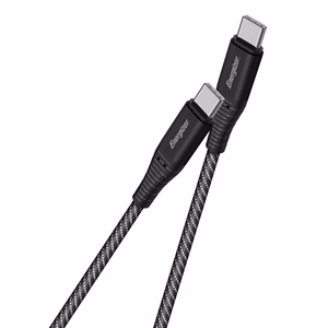 Energizer Ultimate C541CKBK USB-C–USB-C laadimis- ja andmekaabel, 2 m, 100 W, must