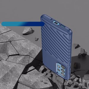Thunder Case гибкий бронированный чехол для Samsung Galaxy A73 синий