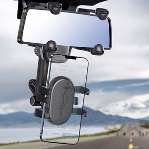 Car Phone Hoidja jaoks Rearview Mirror - must