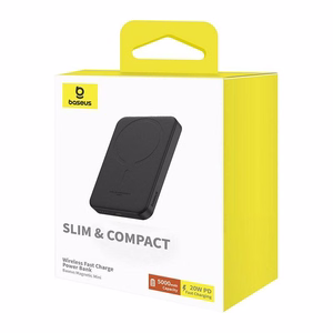 Magnetic Mini Powerbank Baseus 5000mAh, USB-C 20W (must)