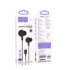 HOCO wire kõrvaklapid Type C with microphone M114 must