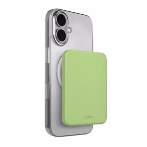 Puro 4200mAh Ultra-Thin MagSafe USB-C Compatible Akupank - Roheline