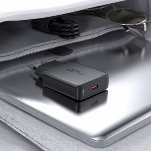 Acefast A65 PD 20W GaN USB-C Ultra Slim Wall Laadija - must