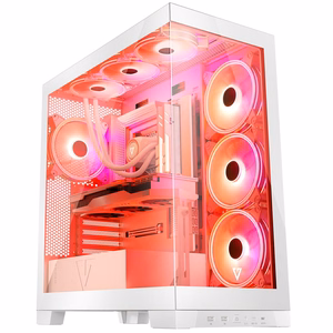 Modecom Volcano SPACE APEX ARGB MIDI Midi Tower valge